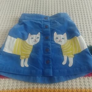 Mini Boden playful print skirt